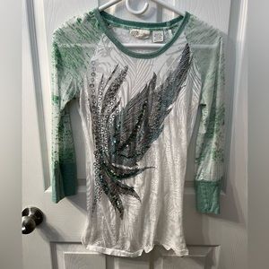 Miss Me long sleeve top